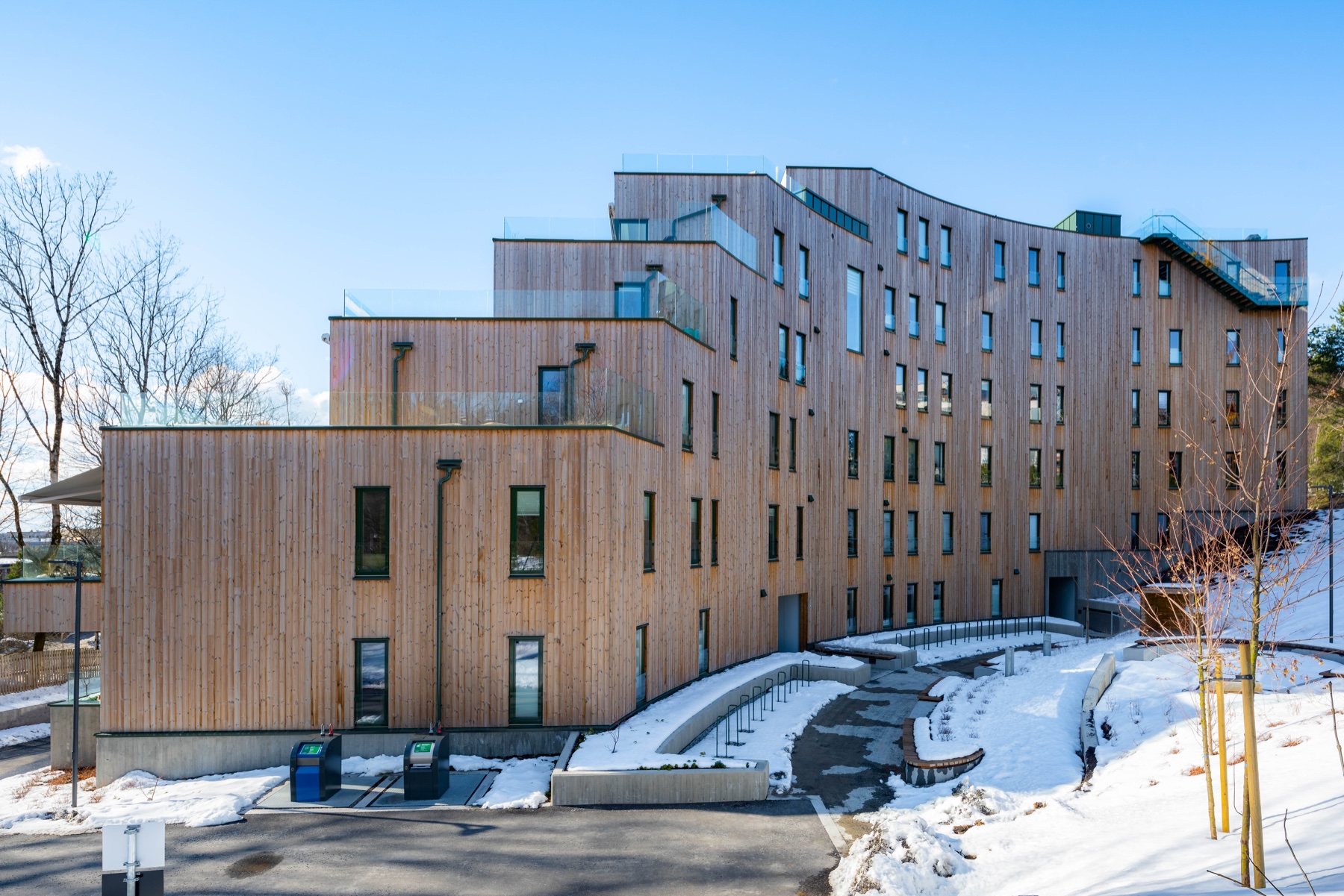 Fire-protected Thermowood for Hengende Hage Kolbotn – Brandpanel Natur Thermowood… Image 2 of 6 (hengende hage kolbotten 2)