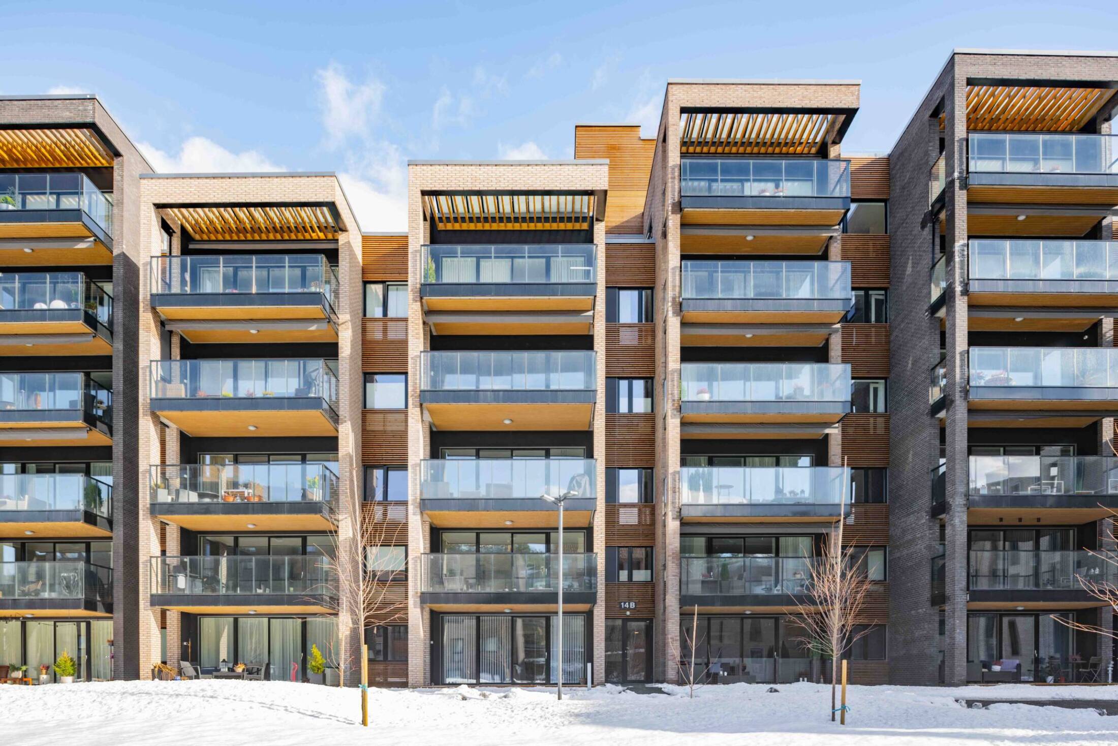 Thermowood furu till Ormerudveien 8–16 – Brandimpregnerad Thermowood furu i naturfärg – Kolbotn. Bild 3 av 5 (5 2)