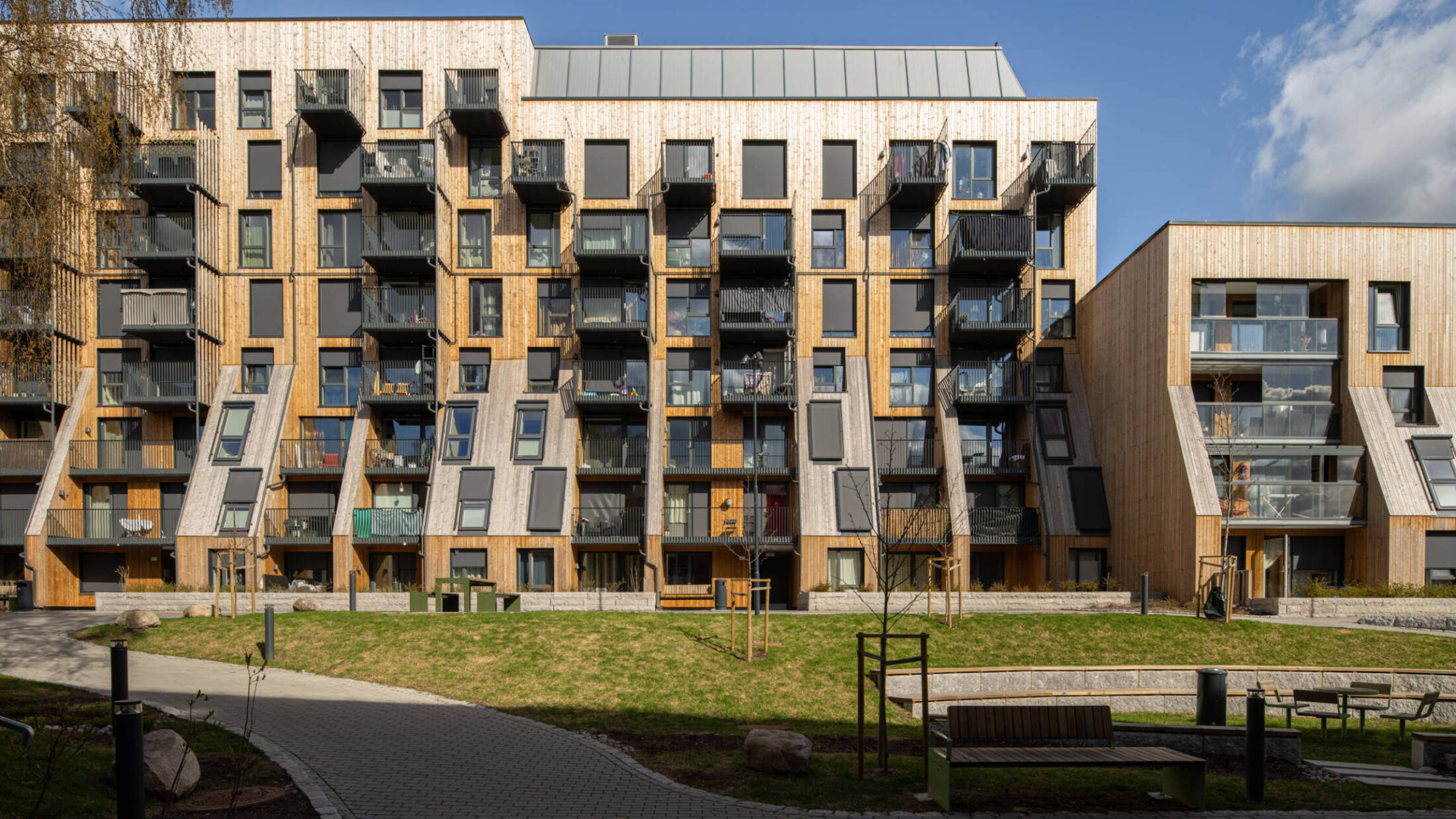 Thermowood for Sofienberggata 7 in Oslo – Fire-retardant Thermowood spruce, spruce drip… Image 2 of 6 (Sofienberggata 7 10)